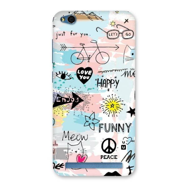 Peace And Funny Back Case for Redmi 5A