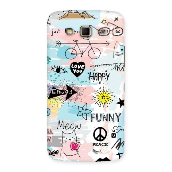 Peace And Funny Back Case for Samsung Galaxy Grand 2