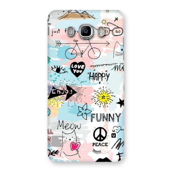 Peace And Funny Back Case for Samsung Galaxy J5 2016