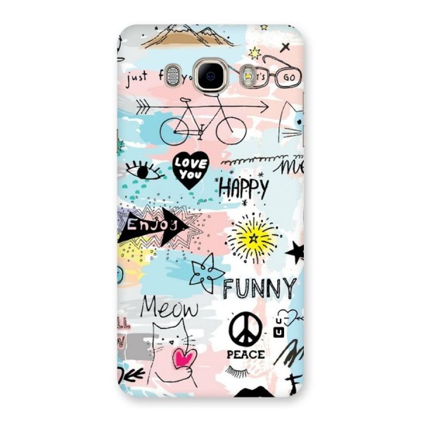 Peace And Funny Back Case for Samsung Galaxy J7 2016