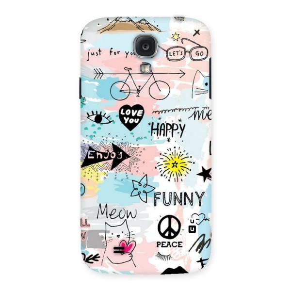 Peace And Funny Back Case for Samsung Galaxy S4