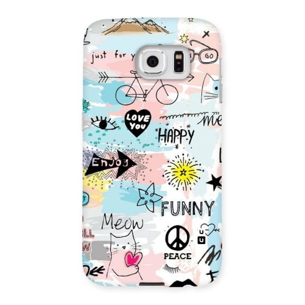 Peace And Funny Back Case for Samsung Galaxy S6