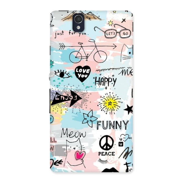 Peace And Funny Back Case for Sony Xperia Z