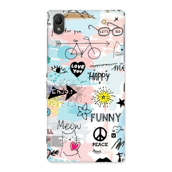 Peace And Funny Back Case for Sony Xperia Z1
