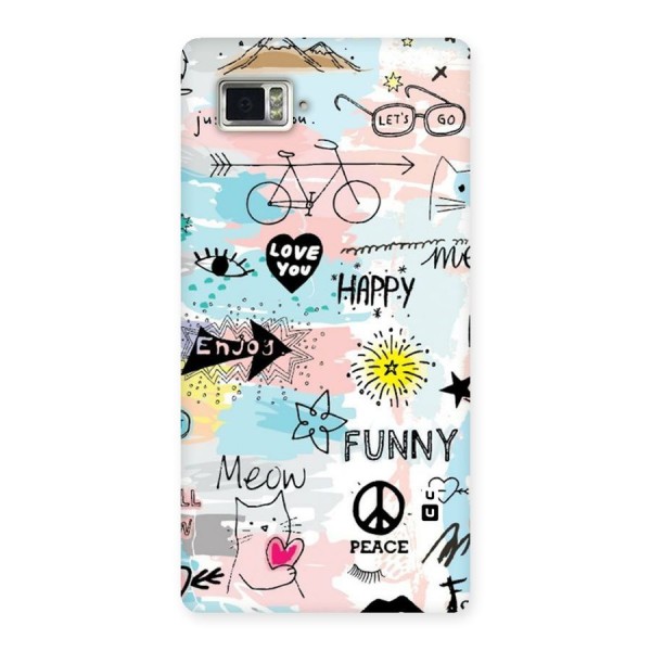 Peace And Funny Back Case for Vibe Z2 Pro K920