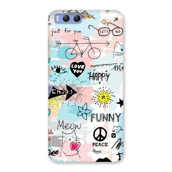 Peace And Funny Back Case for Xiaomi Mi 6