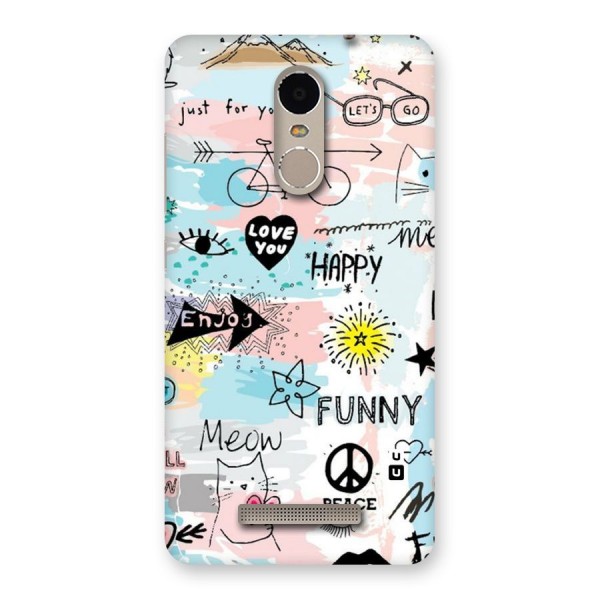 Peace And Funny Back Case for Xiaomi Redmi Note 3