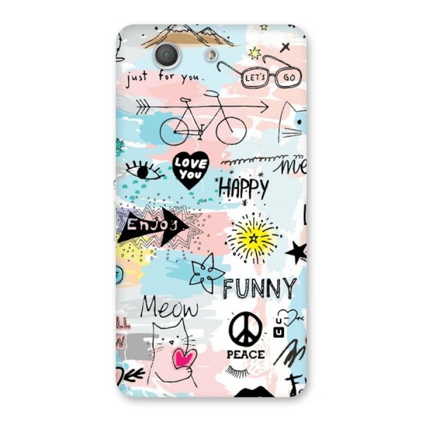 Peace And Funny Back Case for Xperia Z3 Compact