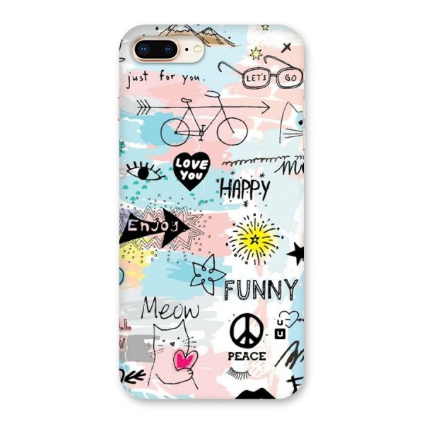 Peace And Funny Back Case for iPhone 8 Plus