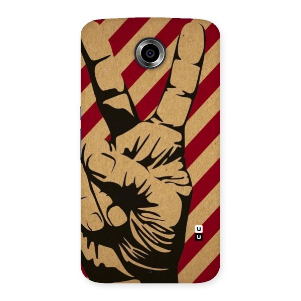 Peace Stripes Back Case for Nexsus 6