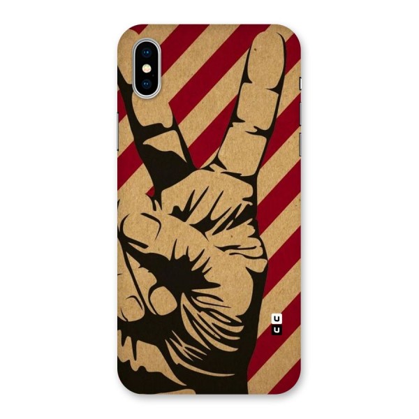Peace Stripes Back Case for iPhone X
