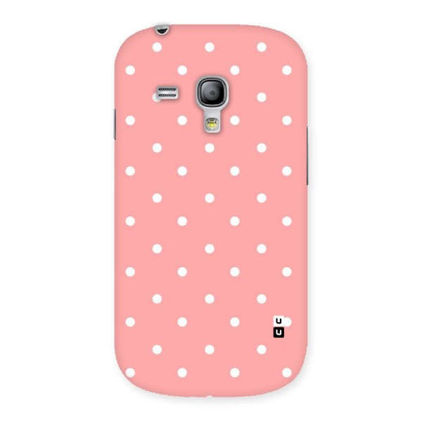 Peach Polka Pattern Back Case for Galaxy S3 Mini