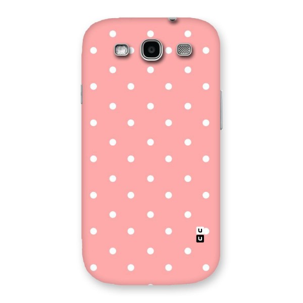 Peach Polka Pattern Back Case for Galaxy S3 Neo