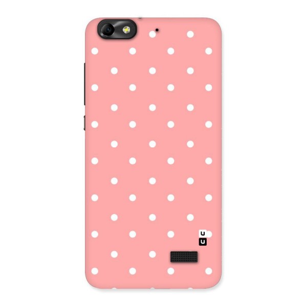 Peach Polka Pattern Back Case for Honor 4C