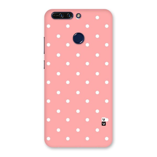Peach Polka Pattern Back Case for Honor 8 Pro