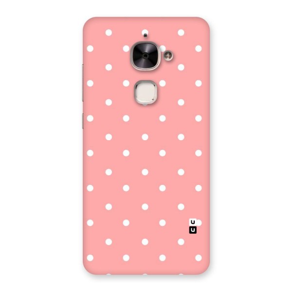 Peach Polka Pattern Back Case for Le 2