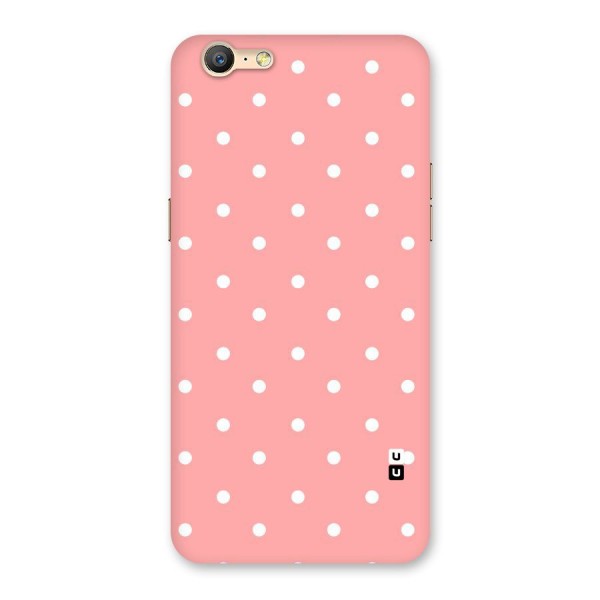 Peach Polka Pattern Back Case for Oppo A57
