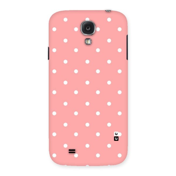 Peach Polka Pattern Back Case for Samsung Galaxy S4