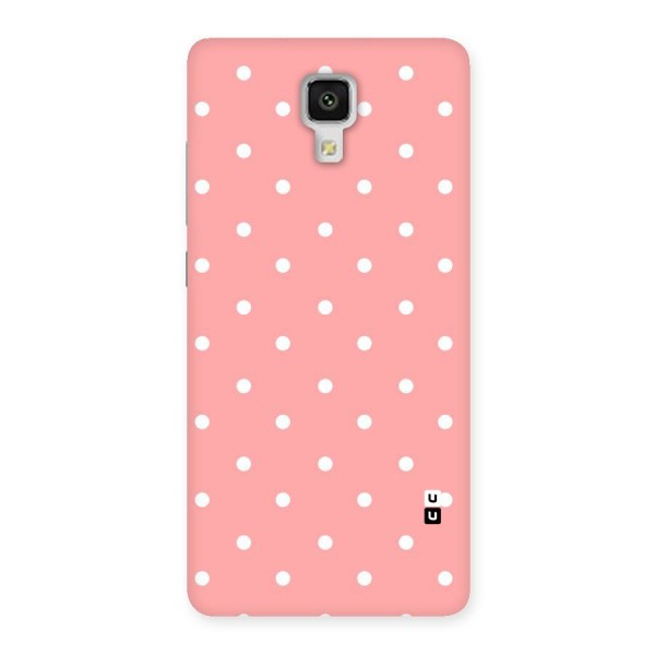 Peach Polka Pattern Back Case for Xiaomi Mi 4