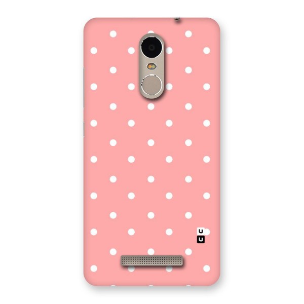 Peach Polka Pattern Back Case for Xiaomi Redmi Note 3