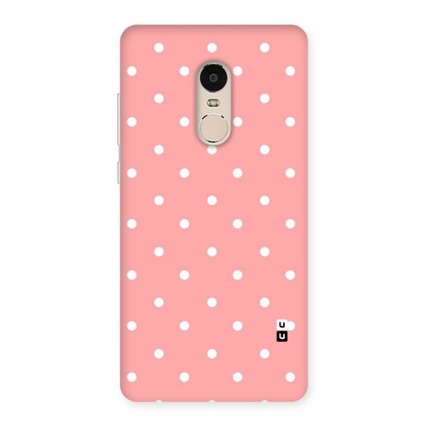 Peach Polka Pattern Back Case for Xiaomi Redmi Note 4