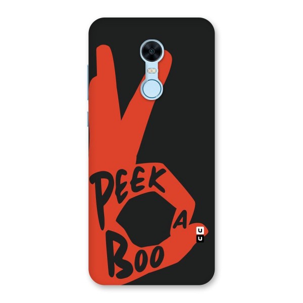 Peek-a-boo Back Case for Redmi Note 5