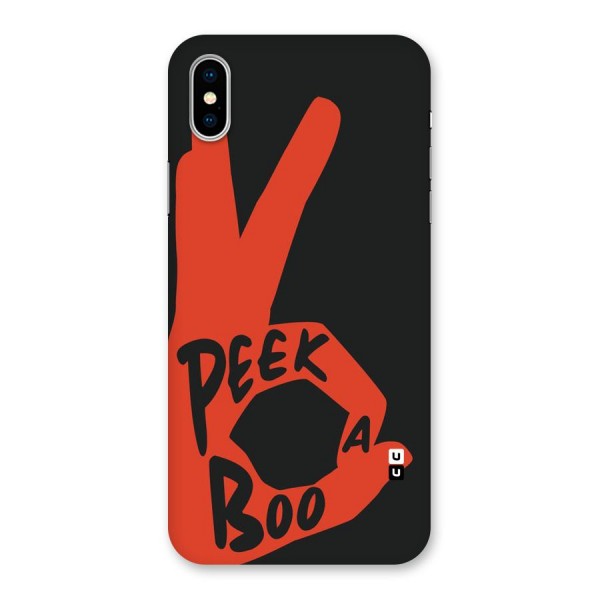 Peek-a-boo Back Case for iPhone X