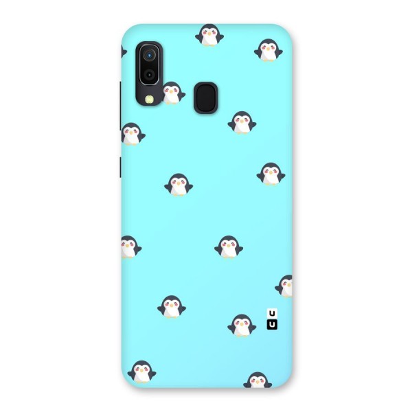 Penguins Pattern Print Back Case for Galaxy A30