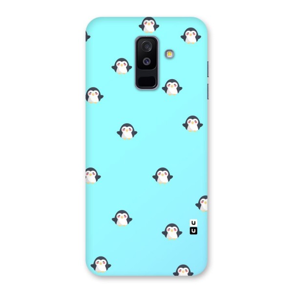 Penguins Pattern Print Back Case for Galaxy A6 Plus