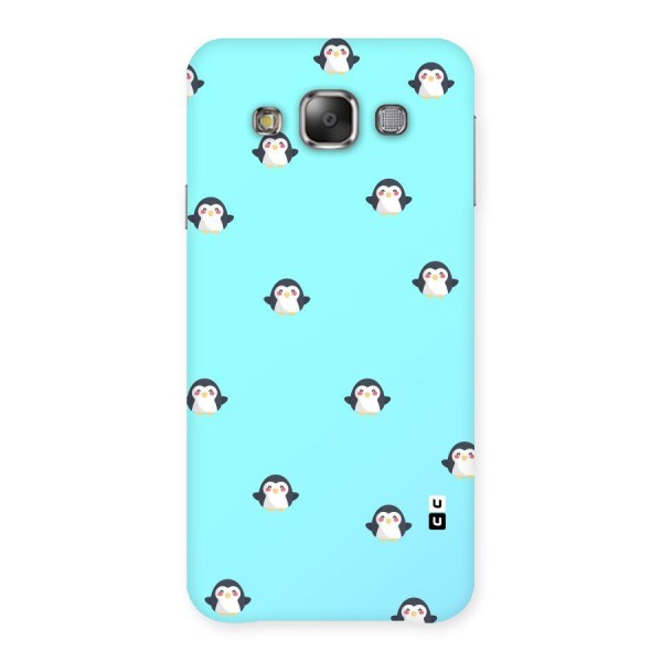 Penguins Pattern Print Back Case for Galaxy E7