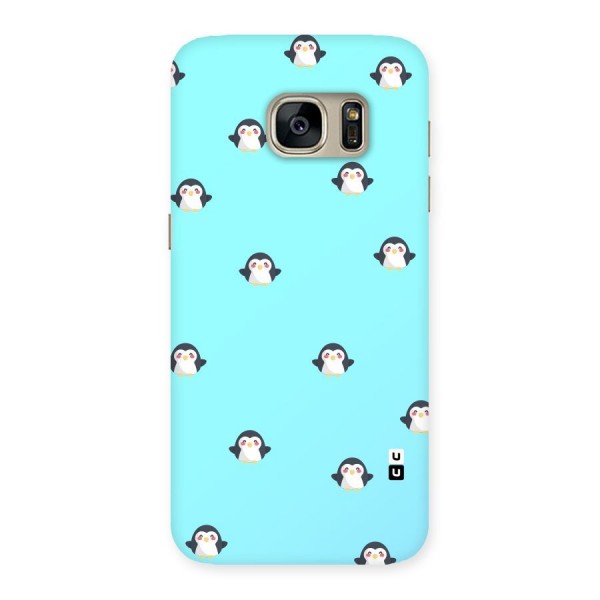 Penguins Pattern Print Back Case for Galaxy S7