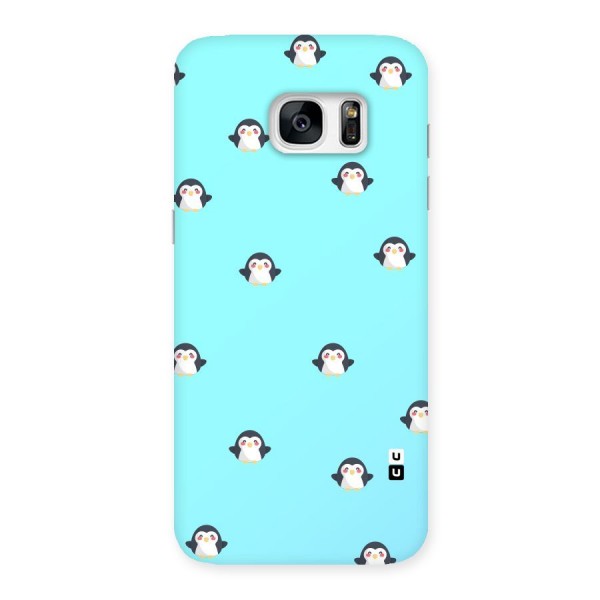 Penguins Pattern Print Back Case for Galaxy S7 Edge