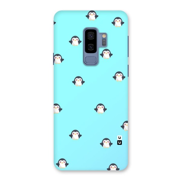 Penguins Pattern Print Back Case for Galaxy S9 Plus