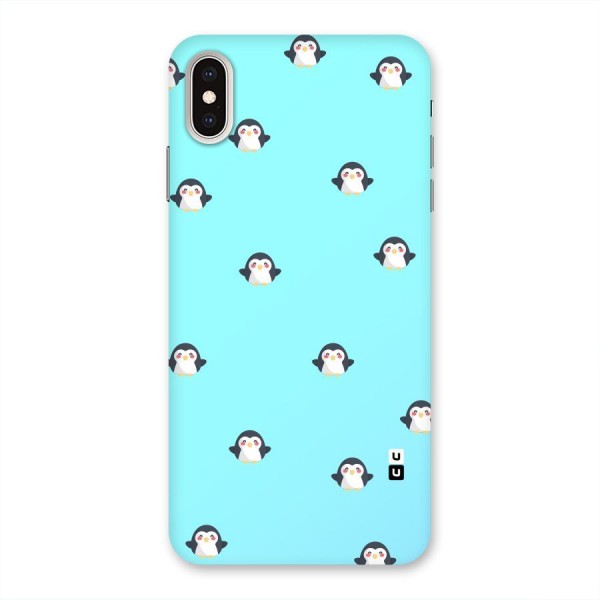 Penguins Pattern Print Back Case for iPhone XS Max