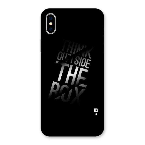 Perspective Thinking Back Case for iPhone XS