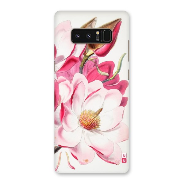 Pink Beautiful Flower Back Case for Galaxy Note 8