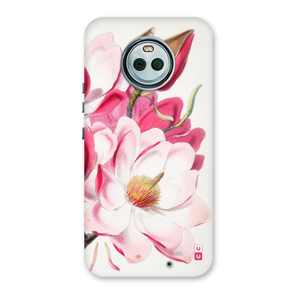 Pink Beautiful Flower Back Case for Moto X4