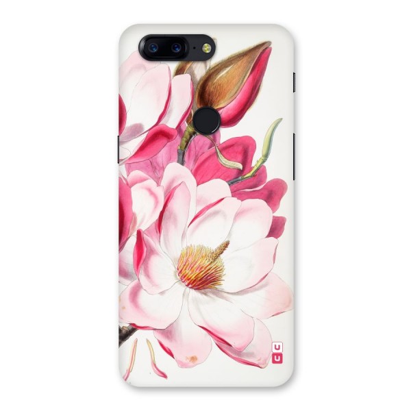 Pink Beautiful Flower Back Case for OnePlus 5T