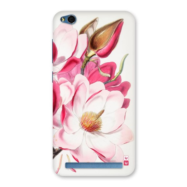 Pink Beautiful Flower Back Case for Redmi 5A