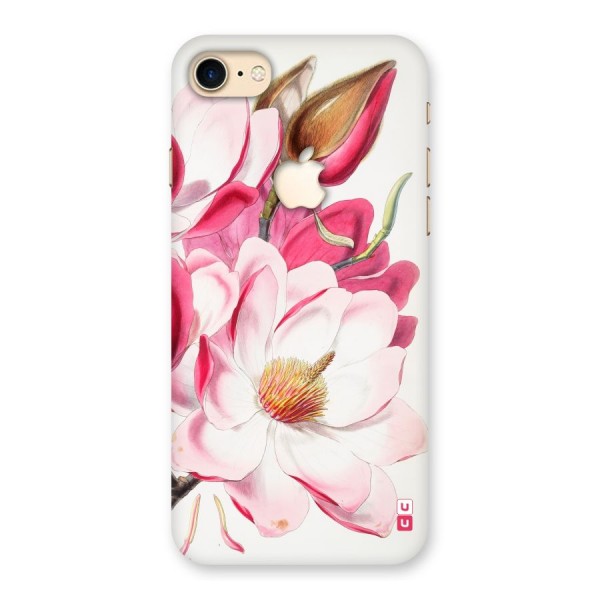 Pink Beautiful Flower Back Case for iPhone 7 Apple Cut