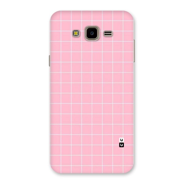 Pink Checks Back Case for Galaxy J7 Nxt