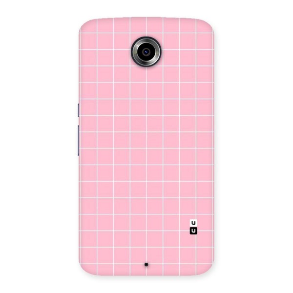Pink Checks Back Case for Nexsus 6