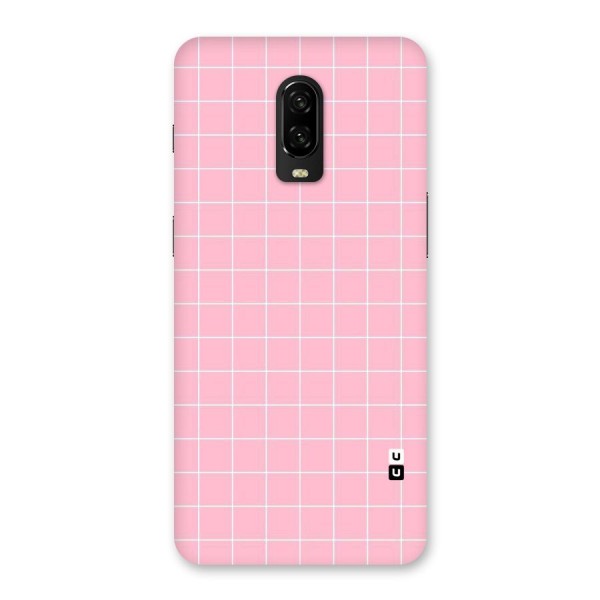 Pink Checks Back Case for OnePlus 6T