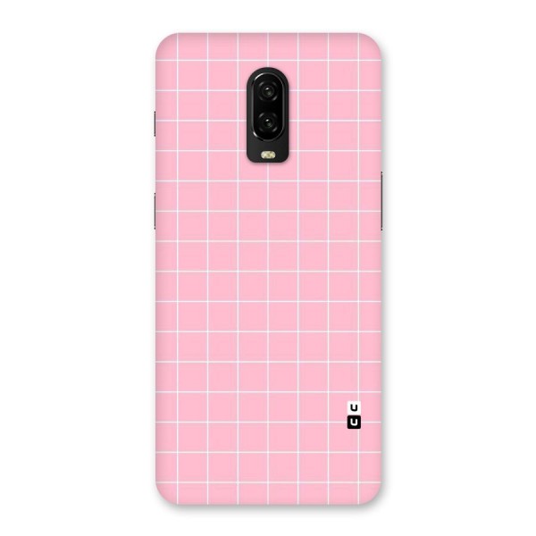 Pink Checks Back Case for OnePlus 6T