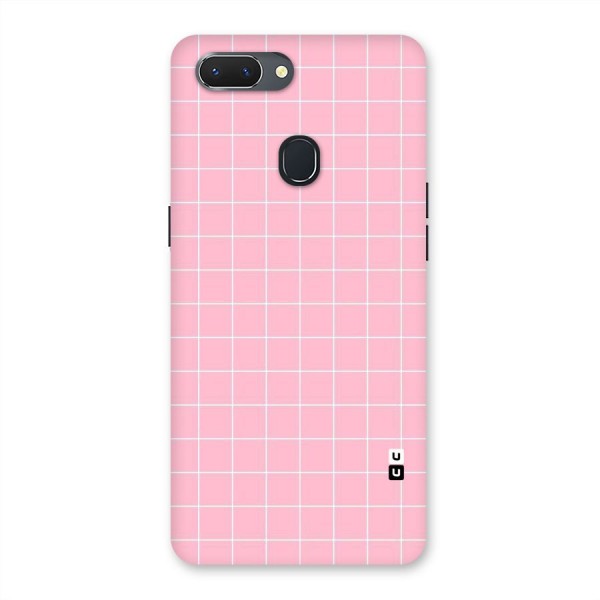 Pink Checks Back Case for Oppo Realme 2