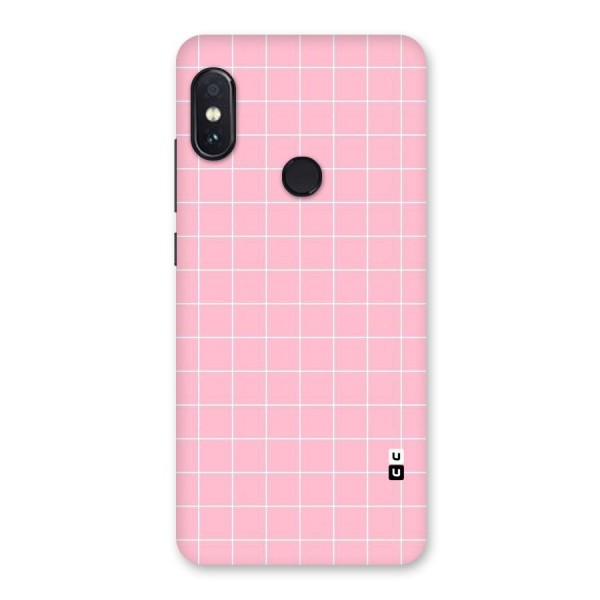 Pink Checks Back Case for Redmi Note 5 Pro