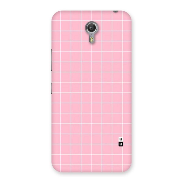 Pink Checks Back Case for Zuk Z1