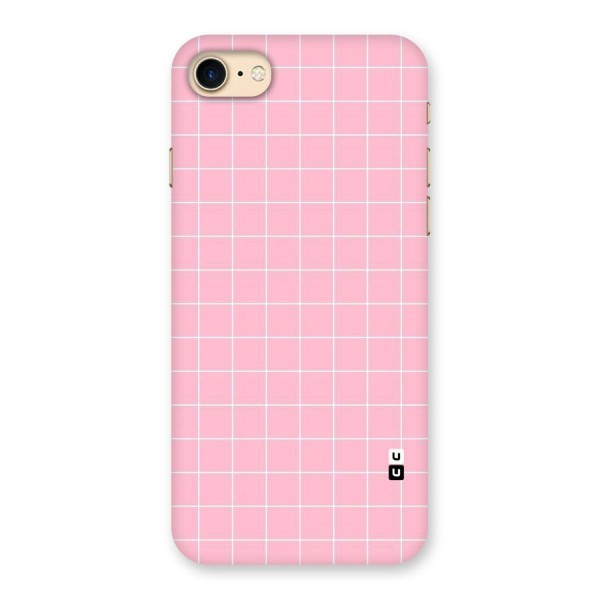 Pink Checks Back Case for iPhone 7