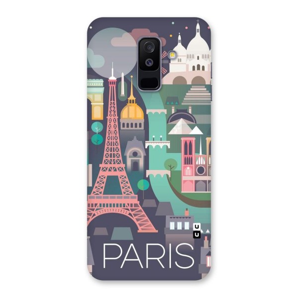 Pink Cute Tower Back Case for Galaxy A6 Plus