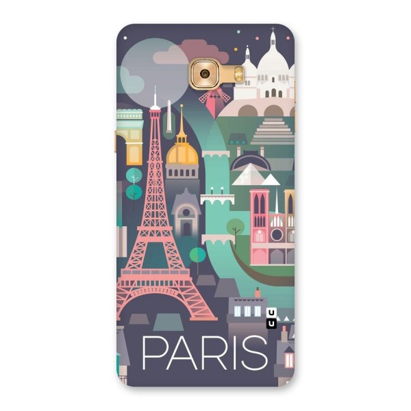 Pink Cute Tower Back Case for Galaxy C9 Pro
